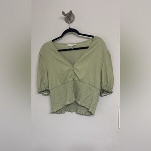 Elegant Green Women's Top